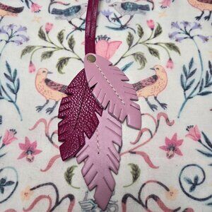 🪶Portland Leather Goods Feather Tassel in Light and Dark Pink